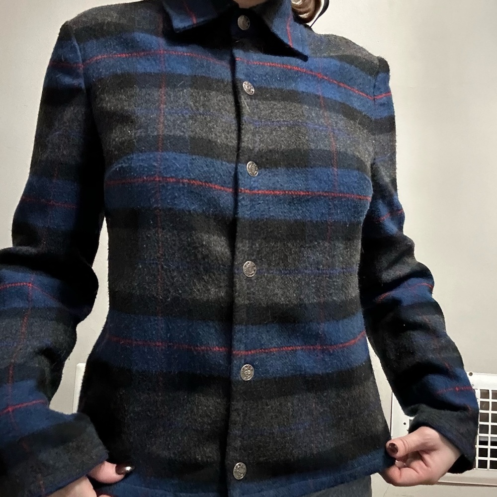 Evan Picone vintage cropped flannel size 4